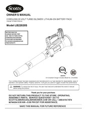 Scotts LB22020S Manual Del Operario