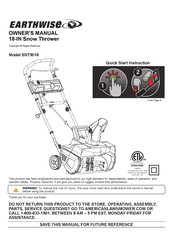 EarthWise SN75018 Manual Del Operario