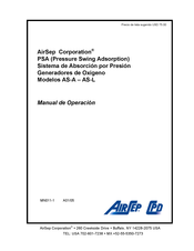 AirSep AS-A Manual De Operación