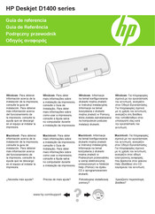 HP Deskjet D1400 serie Guía De Referencia