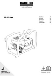 Kärcher HD 4/9 Cage Manual Del Usuario