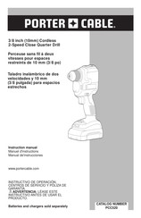 Porter Cable PCC520B Manual De Instrucciones