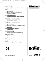 Einhell Royal TDM 1000-S Manual De Instrucciones