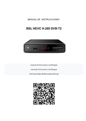 BSL HEVC H.265 DVB-T2 Manual De Instrucciones