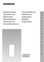 Siemens LF456CA30 Instrucciones Para El Uso