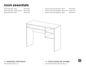 Room essentials 249-05-5826 Instrucciones De Montaje