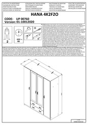 Forma Ideale HANA 4K2F2O Instrucciones De Montaje