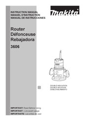 Makita 3606 Manual De Instrucciones