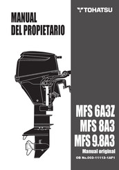 TOHATSU MFS 9.8A3 Manual Del Propietário