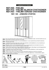 Gami THELMA CERUSE CHATAIGNIER H2C Instrucciones De Montaje