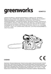 GreenWorks GD48TCS Manual Del Operario