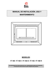 FM IT-182 Manual De Instalación, Uso Y Mantenimiento