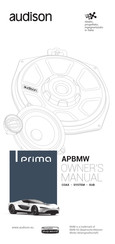 Audison Prima APBMW X4E Manual Del Usuario