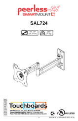 peerless-AV SmartMountLT SAL724 Manual Del Usuario