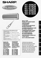 Sharp AY-X08CR Manual De Instrucciones
