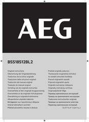 AEG BSS18S12BL2 Traducción Del Manual Original