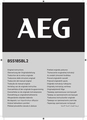 AEG BSS18SBL2 Traducción Del Manual Original