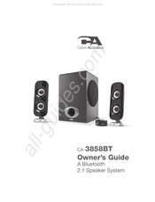 Cyber Acoustics CA-3858BT Manual Del Usuario