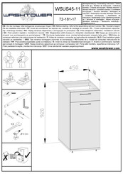 WASHTOWER WSUS45-11 72-181-17 Instrucciones De Montaje