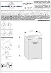 WASHTOWER WSUS60-11 72-183-17 Instrucciones De Montaje