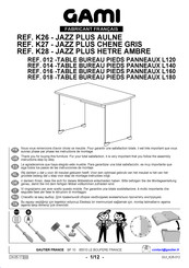 Gami PANNEAUX L180 018 Manual Del Usuario