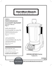 Hamilton Beach HBF900 Serie Manual De Uso