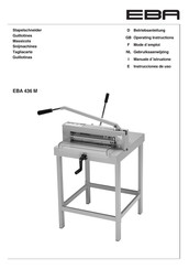 EBA 436 M Instrucciones De Uso