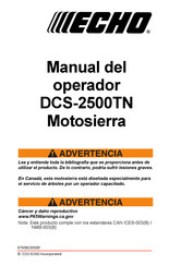 Echo DCS-2500TN Manual Del Operador