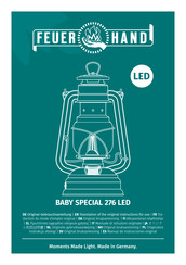 FEUERHAND 276-LED-ZINC Manual De Instrucciones Original