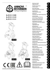 Annovi Reverberi K-ECO 1508 Traducción De Las Instrucciones Originales