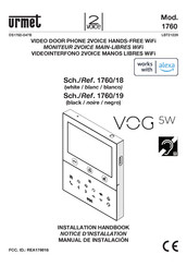 Urmet 2Voice VOG 1760/19 Manual De Instalación