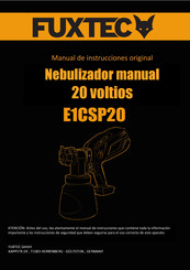 FUXTEC FX-E1CSP20 Manual De Instrucciones Original