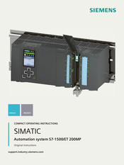 Siemens SIMATIC S7-1500 Instrucciones De Servicio