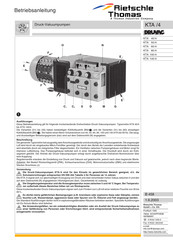 Rietschle Thomas KTA 60/4 Instrucciones De Uso