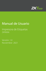 ZKTeco ZKP8006 Manual De Usuario