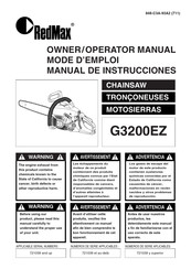 RedMax G3200EZ Manual De Instrucciones