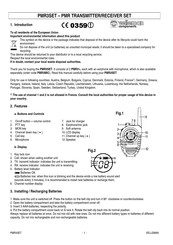 Velleman PMR3SET Manual De Instrucciones