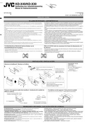 JVC KD-X30 Manual De Instalación/Conexion