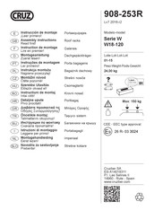 CRUZ W18-120 908-253R Instrucciones De Montaje