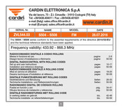 Cardin Elettronica S504 Serie Manual De Instrucciones