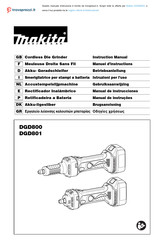 Makita DGD800ZJ Manual De Instrucciones