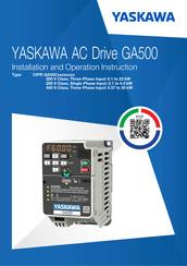 YASKAWA GA500 Instrucciones De Instalación Y  Operación