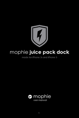 Mophie juice pack dock Manual Del Usuario