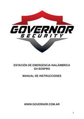 GOVERNOR SECURITY GV-SOSPRO Manual De Instrucciones