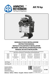 Annovi Reverberi AR 70 bp Manual De Uso E Instalación