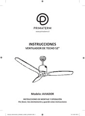 Primaterm AVIADOR Instrucciones