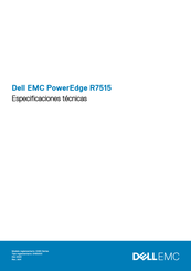 Dell EMC PowerEdge R7515 Especificaciones Técnicas
