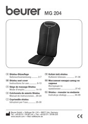 Beurer MG 204 Manual De Instrucciones