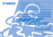 Yamaha YFZ450R 2015 Manual Del Propietário