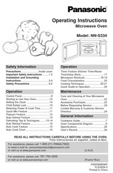 Panasonic NN-S334 Instrucciones De Operación